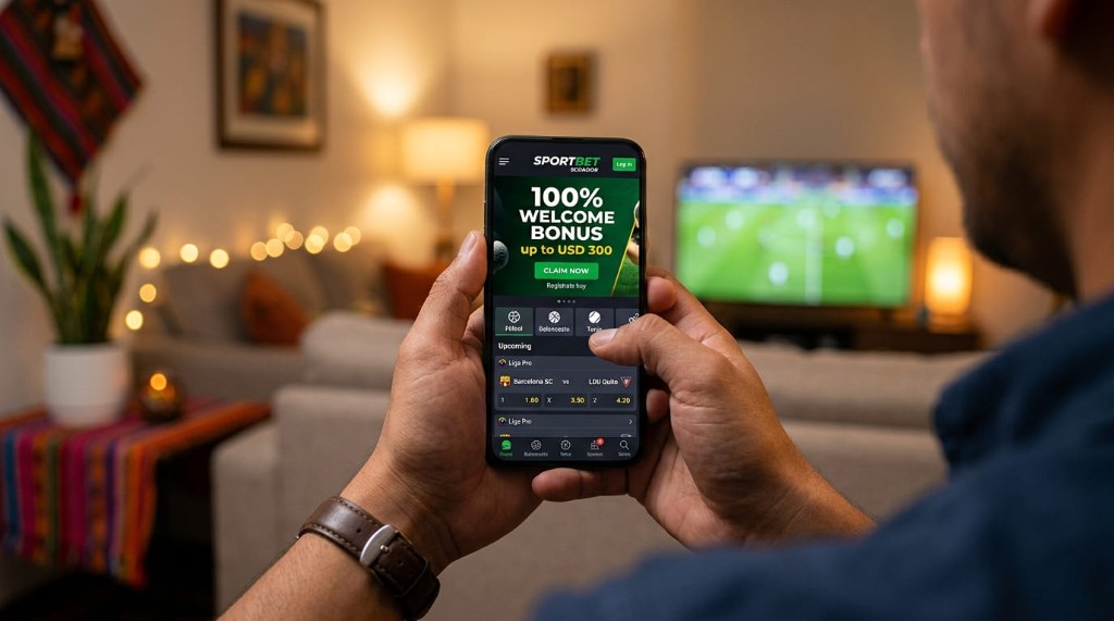 Bono de bienvenida de Sportbet en la app móvil