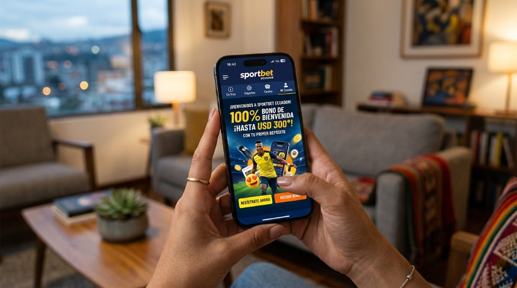 App móvil de Sportbet Ecuador con bono y Liga Pro